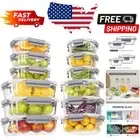 Borosilicate Glass Meal Prep Containers - Leak Resistant Set of 24