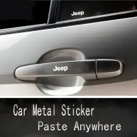 在飛比找蝦皮購物優惠-WRANGLER JEEP 吉普汽車標誌金屬貼紙 3D 創意