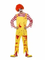 Kreepy Killer Clown Horror Halloween Mens Costume