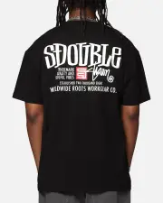 [S Double] S Double Workgear T-shirt Black - Size 2XL 2XL Black