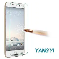 在飛比找Yahoo奇摩購物中心優惠-YANGYI 揚邑 HTC ONE S9 鋼化玻璃膜9H防爆