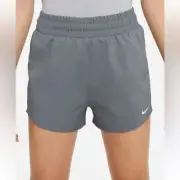 NIKE One Big Kids' (Girls') Dri-FIT High-Waisted Woven Training Shorts - Size XL