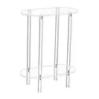 Acrylic Small Table 2 Tiers Lightweight Bedside Furniture Transparent End Table