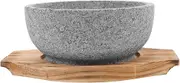 GRADENEVE Korean Style Stone Bowl Lid 600ml Bibimbap Bowl Clay Pot Multi-function