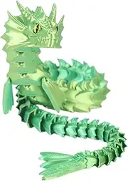 Printed Dragon Fidget Toys - Articulated Flexible Joints Toys - Printed Flexible Dragon Fidget Toy for Friends Family Boys Girls