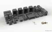 Sci-Fi Barracks Furniture Set - 28mm 32mm Dragon's Rest Wargaming Terrain Scatte