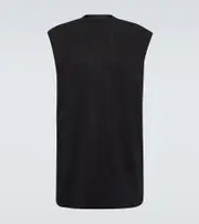 [Rick Owens] Rick Owens Cotton jersey tank top AU 40 black