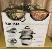 在飛比找Yahoo!奇摩拍賣優惠-全新【AROMA】炫白蒸煮美食料理鍋(ARC-7471NG)