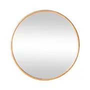 Bay View Round Wooden Mirror Extra Large 140cm