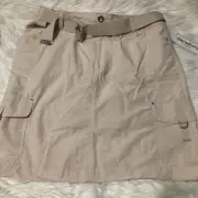 Womens Paradiso Authentiques Beige Cargo Skorts Size Medium