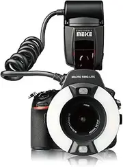 Meike MK-14EXT-N E-TTL Macro LED Ring Flash with LED AF Assist Lamp for Nikon DSLR Camera
