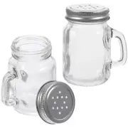 2 Pcs Glass Spice Bottle Practical Seasoning Transparent Salt Shakers