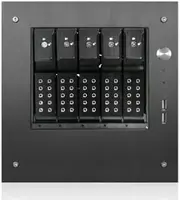 iStarUSA S-35-DE5BK Compact 5X 3.5-Inch Hotswap Trayless Mini-ITX Tower