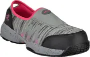 Moxie Trades Women's Zena Composite Toe Slip-On Work Shoe Grey Knit - MT50181, G