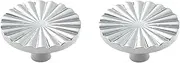 Brass Kitchen Cabinet Knobs 2 Pack Wardrobe Drawer Gold Single Hole Handle Cabinet Shoe Cabinet Brass Handle Small Bright Silver