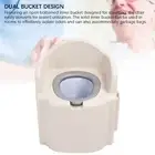 Bedside Commode Chair For Elderly Solid Hollow Bucket Soft Cushion Water Res HOM