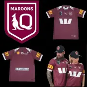 QLD Maroons State of Origin Jersey 2025 Rugby League Size MEDIUM FAST POSTAGE