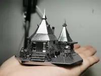 在飛比找樂天市場購物網優惠-金屬DIY3D立體合金拼裝模型拼圖 哈利波特古靈閣龍海格小屋