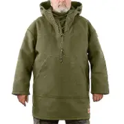 Winter Men's Leisure Jacket Hooded Wool Heavy Coat And Sweatshirt Green M