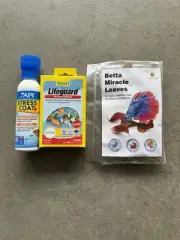 API STRESS COAT 4 OZ, Tetra Lifeguard Treatment, Betta Miracle Leaves Aquarium