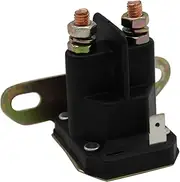 EVER 12V Trombetta Solenoid Relay Switch, 3 Terminal, Black, Normally Open, Flat Mount, Screw Connector, Vehicle Relay Switch