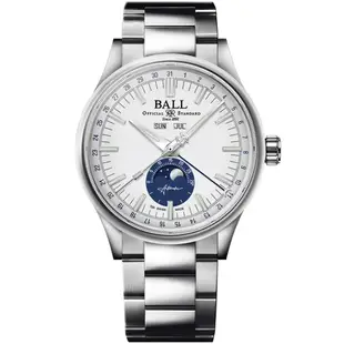 【私聊甜甜價】BALL波爾錶 Engineer II 月相 燈管機械腕錶 NM3016C-S1J-WH
