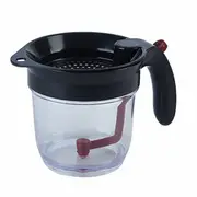 Fat Separator Bottom Release Gravy Dispenser with Kitchen Tool Strainer - 1000ml