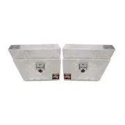 600 x 230 x 400mm Aluminium PAIR Ute Toolbox Truck Under Body Tray Tool Box