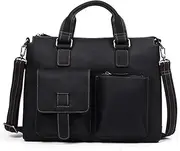 [HAMKVBPR] Mens Briefcase Retro Men Handmade Leather Messenger Bag Business Briefcase Laptop Case Handbag Travel Laptop Messenger Bag for Work Business
