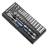 Expert By Facom E034853 62 Piece 1/4 & 3/8 Dr. Socket & Accessory Module Metric