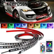 Car RGB LED Strip Bar Underglow Body Kit Neon Lights APP Remote for Honda Civic