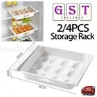 1-4 Refrigerator Food Egg Storage Box Rack Fridge Drawer Shelf Kitchen Organizer