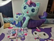 Gabby's Dollhouse, 15inch jumbo plush 8inch Small Mercat plush, Bag Tag N Watch