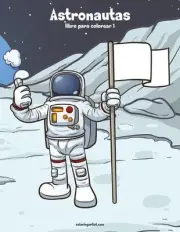 Astronautas libro para colorear 1 by Nick Snels (Spanish) Paperback Book