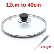 Round Glass Lid Cookware Parts Kitchen Cooking Tools Pan Cover Tempered Lids New