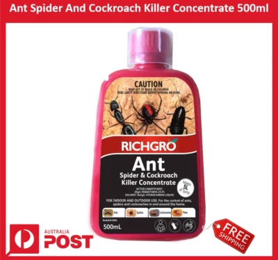 New Richgro Ant Spider and Cockroach Killer Concentrate 500ml + Free Shipping