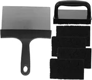 Barbecue Cleaning Brush Set Grill Grates Cleaning Tools BBQ Rack Scraper Steel Scraper Kitchen Barbecue Rack Scrubbers