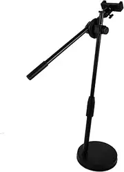 TEHAUX Tabletop Camera Mount Stand with Phone Holder Arm Durable and Design for Video Recording Overhead Tripod for Phone Filming and Photography