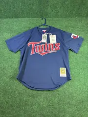 Men's Mitchell & Ness David Ortiz Navy Minnesota Twins 2002 Cooperstown Jersey L