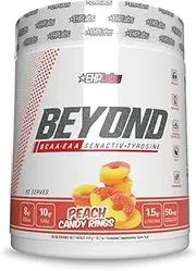 EHP Labs Beyond BCAA + EAA - 10g of Essential Amino Acids, Assists with Muscle Endurance, Recovery & Fatigue - 60 Servings, Peach Candy Rings