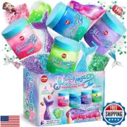 35.16 FL OZ Summer Mermaid Slime Toy for Girls Ages 6-8, FunKidz Big Premade