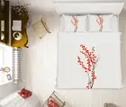 3D Red Flower 3639NA Bed Pillowcases Quilt Cover Duvet Boris Draschoff Fay