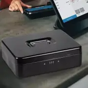 Safe Metal Money Box Jewelry Documents Cash Safe Home Office With Password