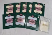 Vintage LOT of NEW 16 Count Cross Stitch Cotton Fabric 9 Pcs Aida Charles Craft