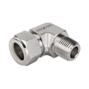 FITOK 5/16" Tube OD x 1/8 Male NPT 316 SS 90 Degree Elbow Compression Fitting