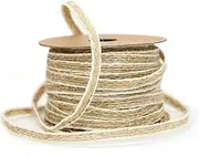 Jute Burlap Rolls Hessian Ribbon with Lace Vintage Rustic Wedding Decoration 1 Roll