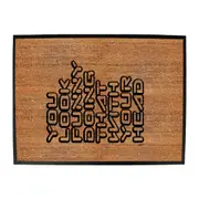 You Look Funny Doing That - Funny Novelty Doormat Man Cave Floor mat