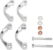 XTevu Exhaust Flange Repair Kit 50mm Dia Carbon Steel High Strength 82007050 for E24 E E34 E39 Flat Oval Split Flange Exhaust Gasket Rebuild Kit