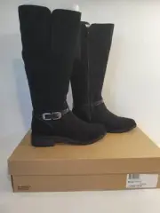 Clarks Collection Women's Black Suede Maye Aster Boots Size 11M