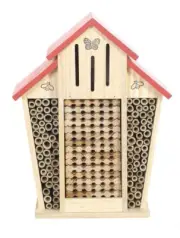 Genuine Bambeco Mason Native Handcrafted Barn Bee House Garden Hive Nesting Box